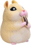 Schylling Chonky Cheeks Hamster - Squishy Squeeze Toy - Color May Vary - Age 3+ (Pack of 1)