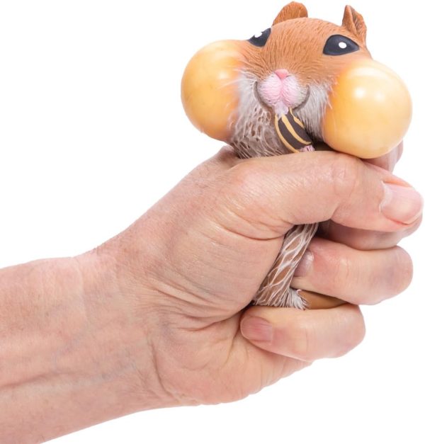 Schylling Chonky Cheeks Hamster - Squishy Squeeze Toy - Color May Vary - Age 3+ (Pack of 1)