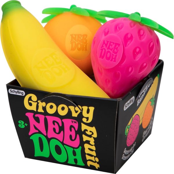 Schylling Nee Doh Groovy Fruit - Novelty Toy (GFND)
