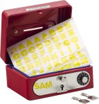 Schylling Locking Cash Box Red. 1 EA